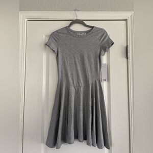 NWT Madden Girl Girls' Gray Short-Sleeve Skater Dress Size XS